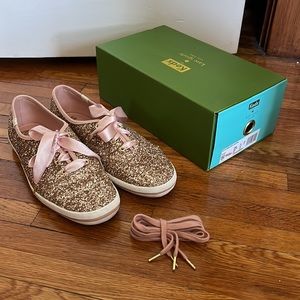 EUC Kate Spade New York x Keds Sparkle Sneakers Size 9